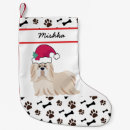 Search for shih tzu christmas stockings Dogs