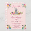 Search for girly baby shower invitations Elephant