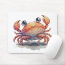 Search for red crab mousepads Illustration