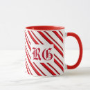 Search for red and white candy canes mugs Stripes