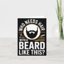 Search for bearded cards Men