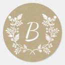 Search for rustic wreath stickers Monogrammed