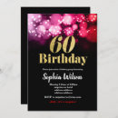 Search for womans red 60th birthday invitations Elegant