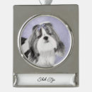 Search for shih tzu puppy christmas tree decorations White