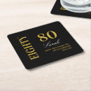 Search for 80th birthday coasters Gold