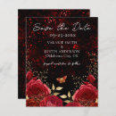 Search for red black save the dates Gold
