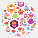 Search for cup cake stickers Birthday