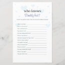 Search for daddy baby shower games Blue