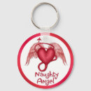 Search for love angel key rings Heart