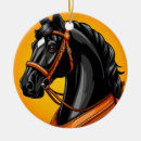 Search for black horse christmas tree decorations Illustration
