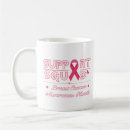 Search for support breast cancer awareness mugs Warrior