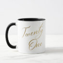 Search for 21st birthday mugs Elegant