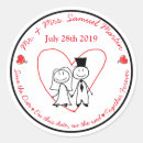 Search for stick figures wedding stickers Hearts