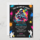 Search for paint splatters invitations For kids