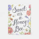 Search for cute honey bee blankets Nature