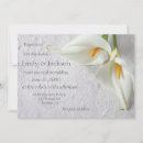 Search for lily wedding invitations White flowers