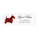 Search for scottie return address labels Dog