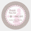 Search for thank you for popping by stickers Pink