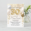 Search for marble 30th birthday invitations Glamourous