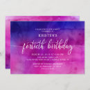 Search for watercolor 40th birthday invitations Party
