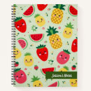 Search for kawaii fruit pattern notebooks Cute