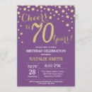 Search for purple and gold birthday invitations Adult birthday party