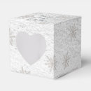 Search for snowflake favour boxes White
