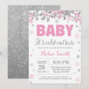 Search for pink and silver baby shower invitations Baby its cold outside