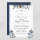Search for navy silver anniversary invitations Elegant