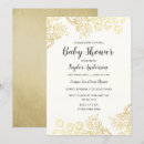 Search for white gold baby shower invitations Pretty
