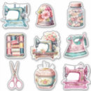 Search for vintage sewing machine stickers For her