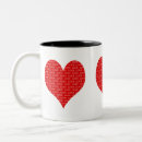 Search for happy heart day mugs Red