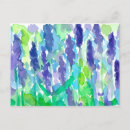 Search for lavender watercolor postcards Purple flowers