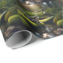 Search for amphibians wrapping paper Forest