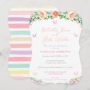 Search for butterfly baby invitations Pastel
