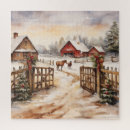 Search for farm scenes puzzles Vintage