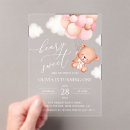 Search for baby bear birthday invitations Baby girl