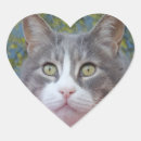 Search for gray cat stickers Heart