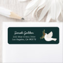 Search for doves return address labels Peace on earth