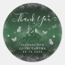 Search for silver green stickers Butterfly