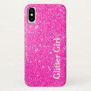 Search for hot pink glitter iphone cases Girly