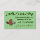 Search for beavers business cards Animal