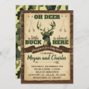 Search for camouflage baby shower invitations Deer