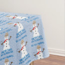 Search for snowman tablecloths Snowflakes