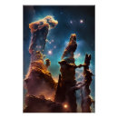 Search for the pillars of creation posters Universe