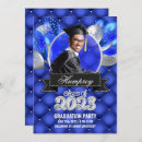 Search for blue and silver graduation invitations Class of 2023