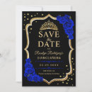 Search for blue gold save the dates 15th birthday