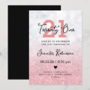 Search for marble 21st birthday invitations Glitter