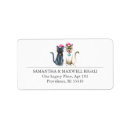Search for cat christmas return address labels Simple