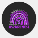 Search for alzheimers disease purple ribbon stickers Chronic illness